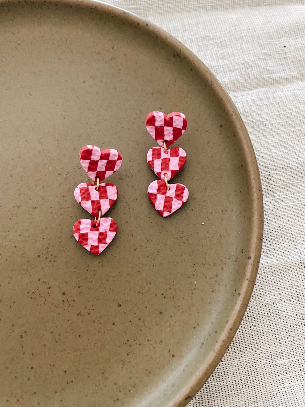 checkered hearts