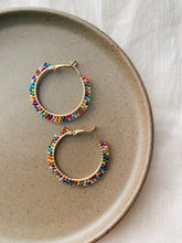 Load image into Gallery viewer, beaded hoops
